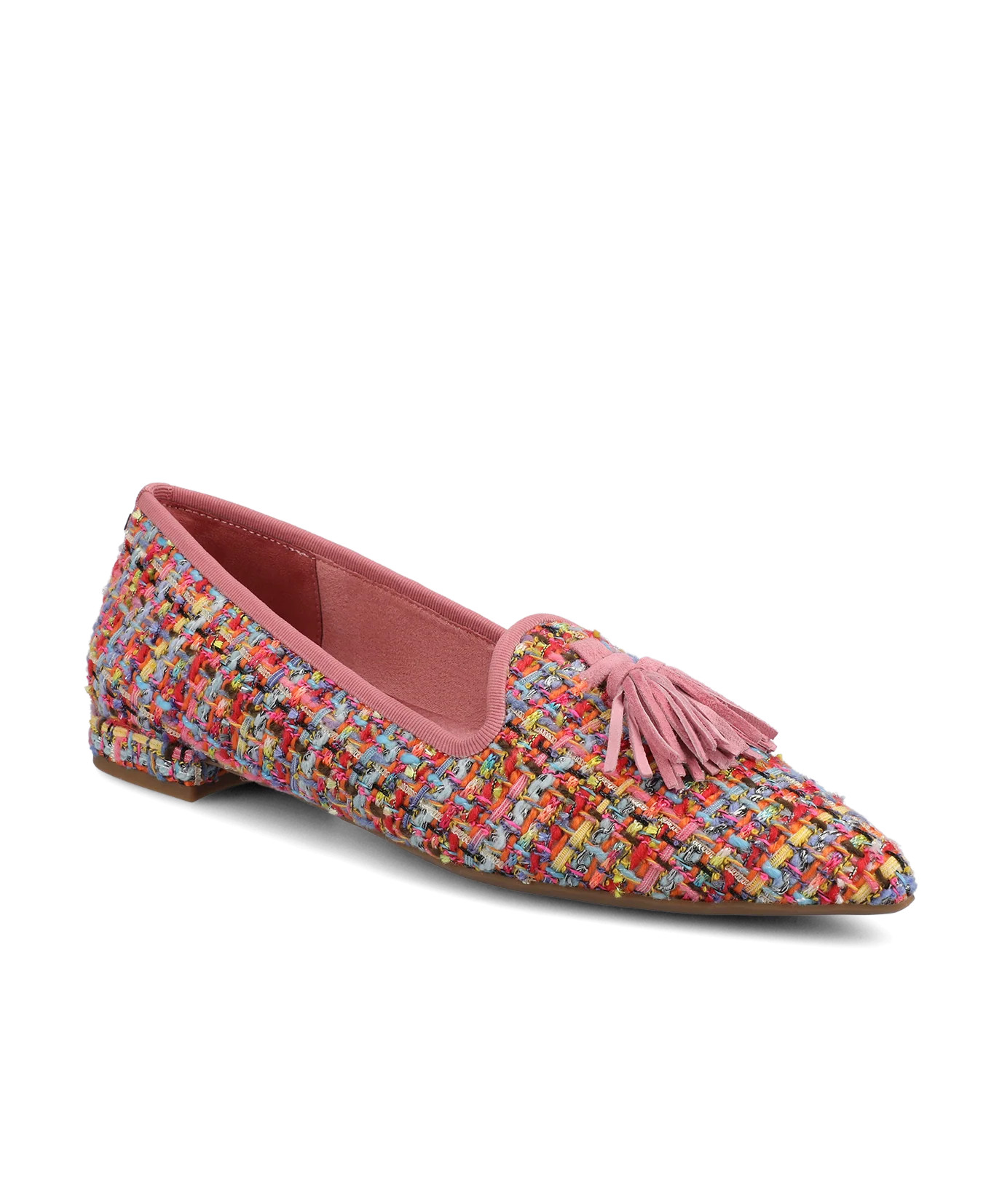 The Starfinch 15 Tassel - Pink Multi Tweed | Birdies