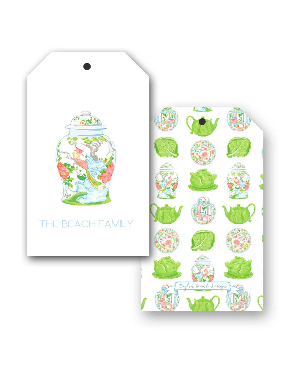 Cabbage Garden Personalized Hang Tags | Taylor Beach Design