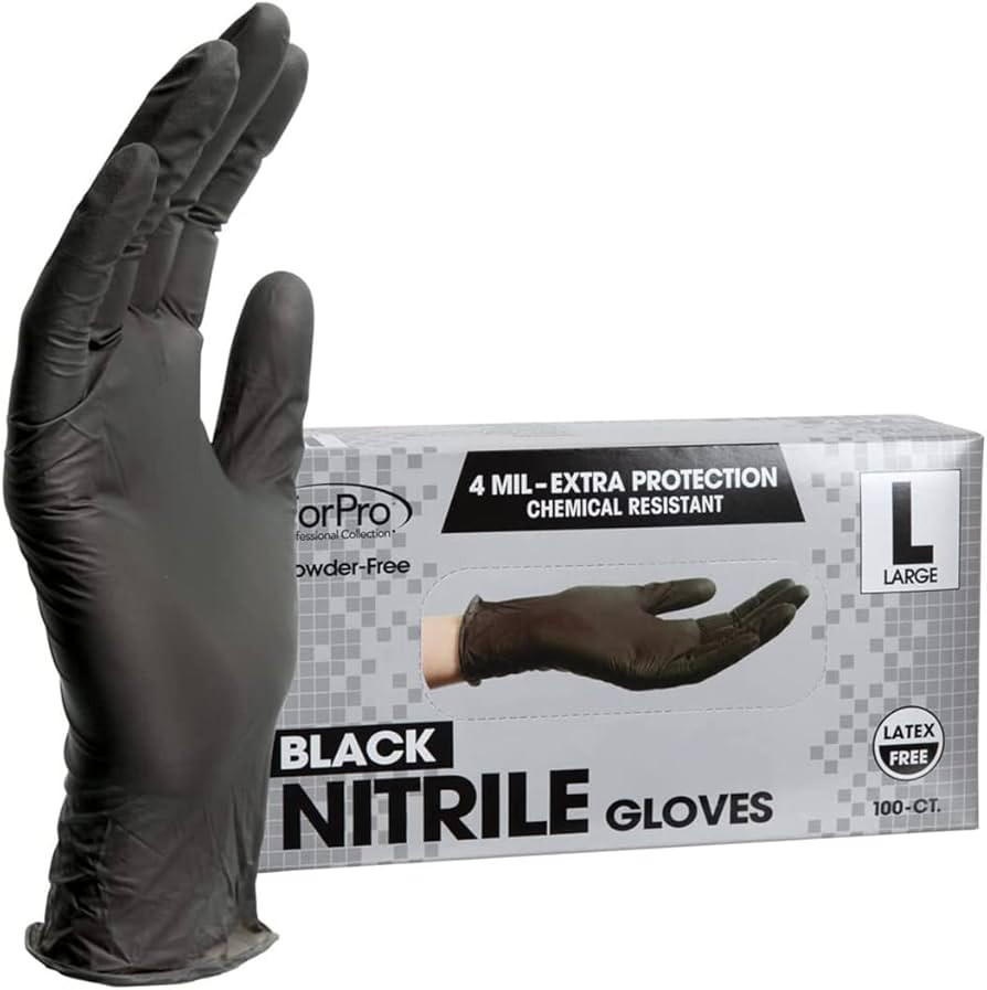 ForPro Professional Collection Disposable Nitrile Gloves, Chemical Resistant, Powder-Free, Latex-... | Amazon (US)