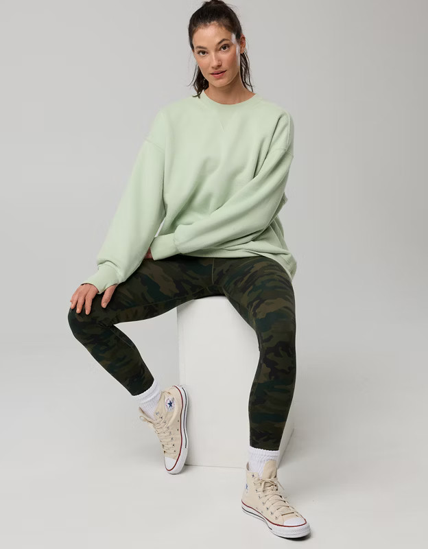 OFFLINE By Aerie Cloud Fleece Oversized Crewneck | American Eagle Outfitters (US & CA)