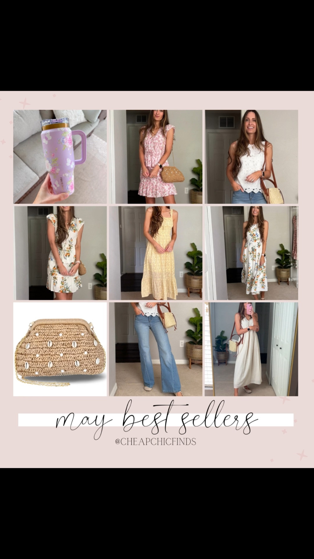 The top best sellers of May!!


Walmart fashion. Walmart seashell purse. Target seashell dress. Walmart floral tumblers. Walmart set.

#walmartfashion #walmartfinds #summerset @walmart @target #targetsummerfashion #getthelookforless #walmartoutfits

#LTKFindsUnder50 #LTKSeasonal #LTKSummerEdit