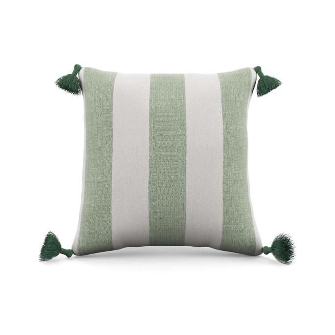 Ditsy Diamond Stripe Tasseled Indoor/Outdoor Pillow | Frontgate | Frontgate