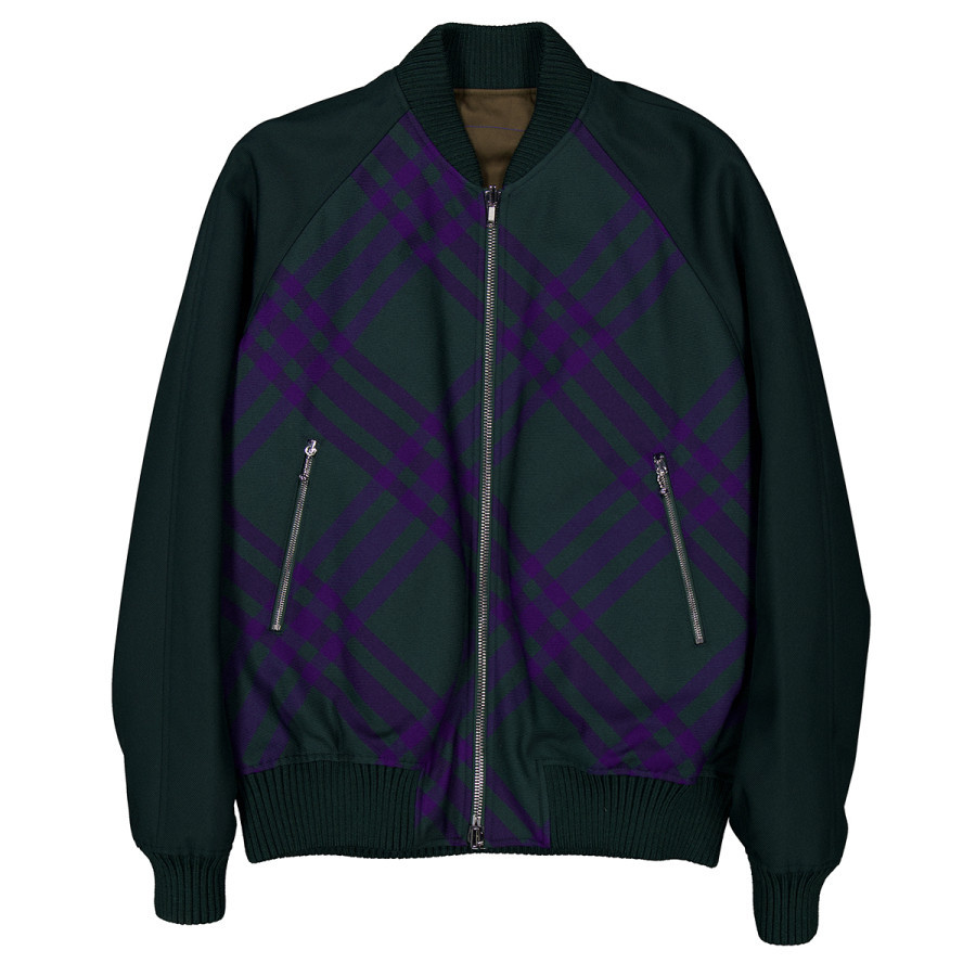 Burberry Checked Reversible Bomber Jacket With Zipper, Size XX-Small | Jomashop.com & JomaDeals.com