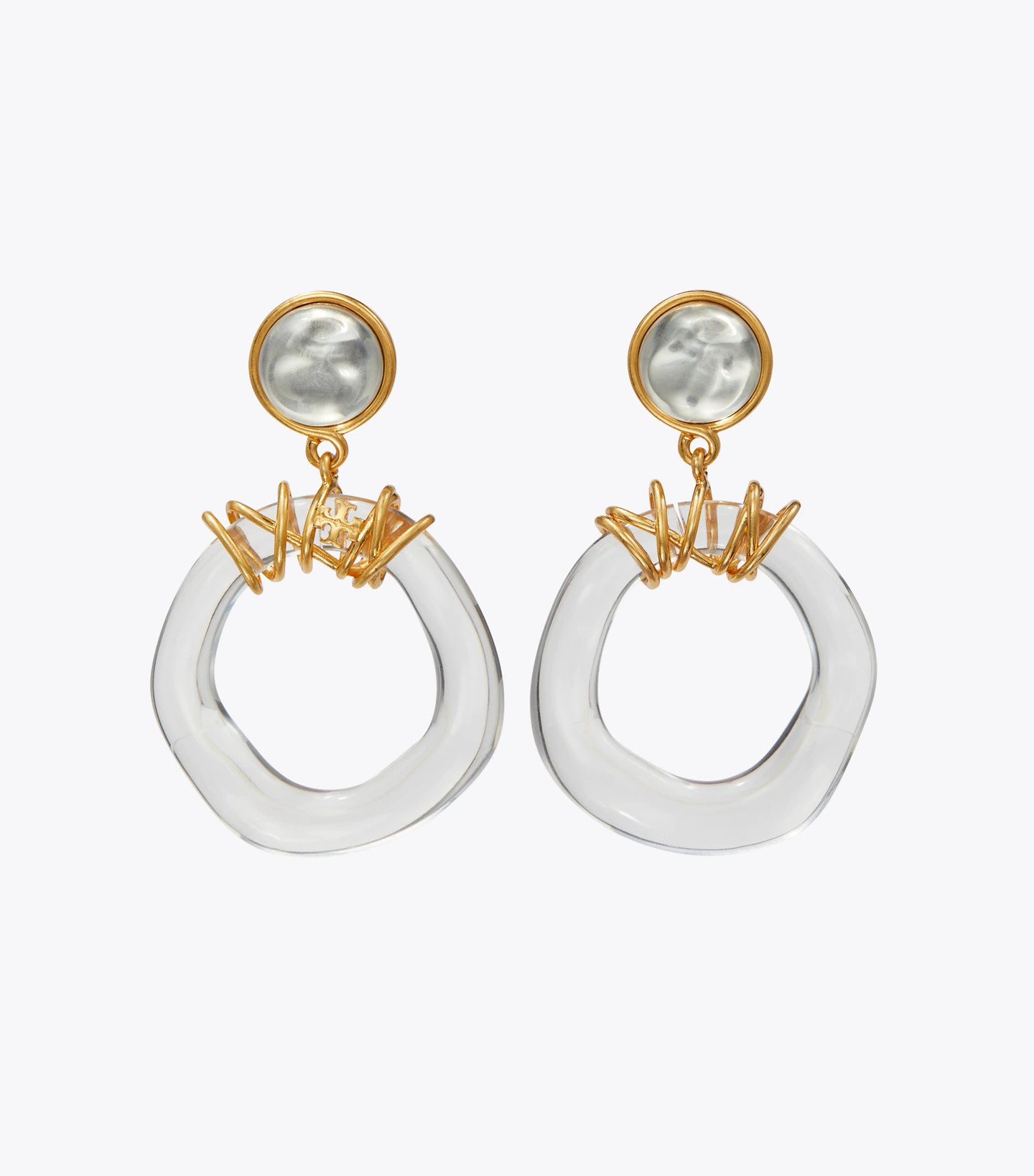 Roxanne Wrapped Door-Knocker Earring: Women's Jewelry | Earrings | Tory Burch UK | Tory Burch (US)