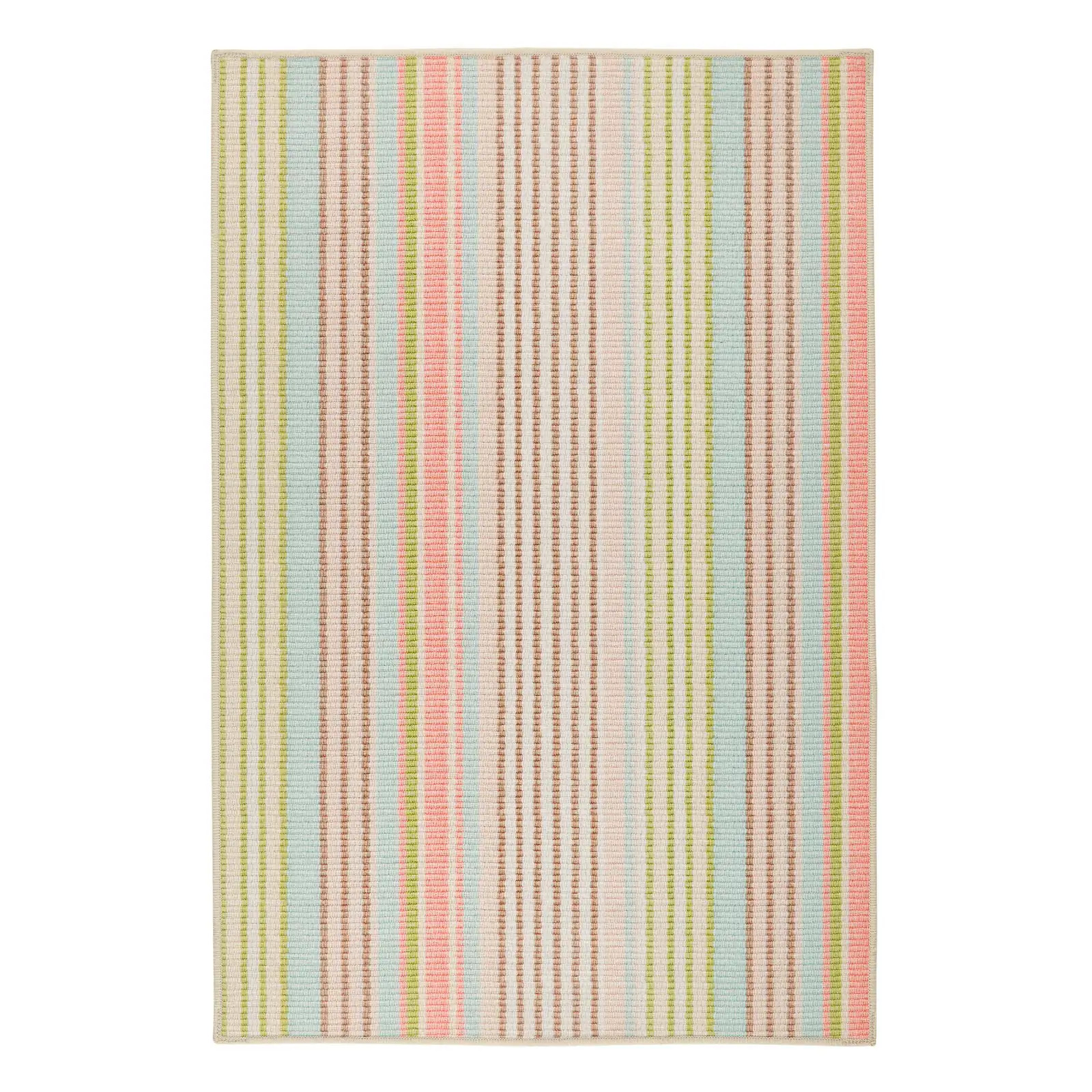 Ana Ticking Machine Washable Rug | Annie Selke