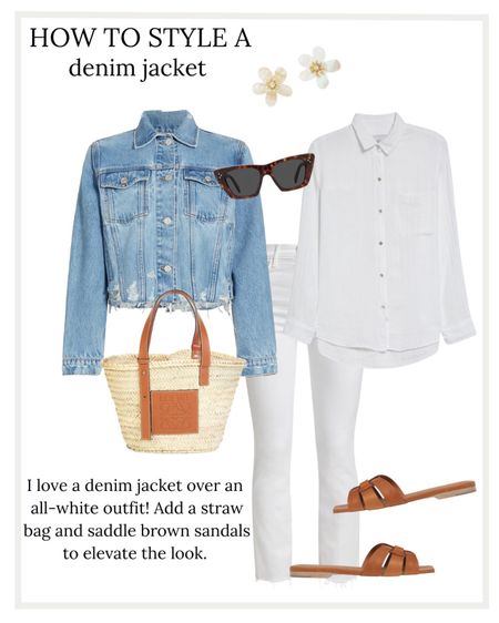 How to style a denim jacket! My favorite denim jacket is from @saks and it goes with everything! Try it over a dress or with white denim - this is a staple piece to own for spring!
#SaksPartner #Saks

#LTKSeasonal #LTKstyletip #LTKFind