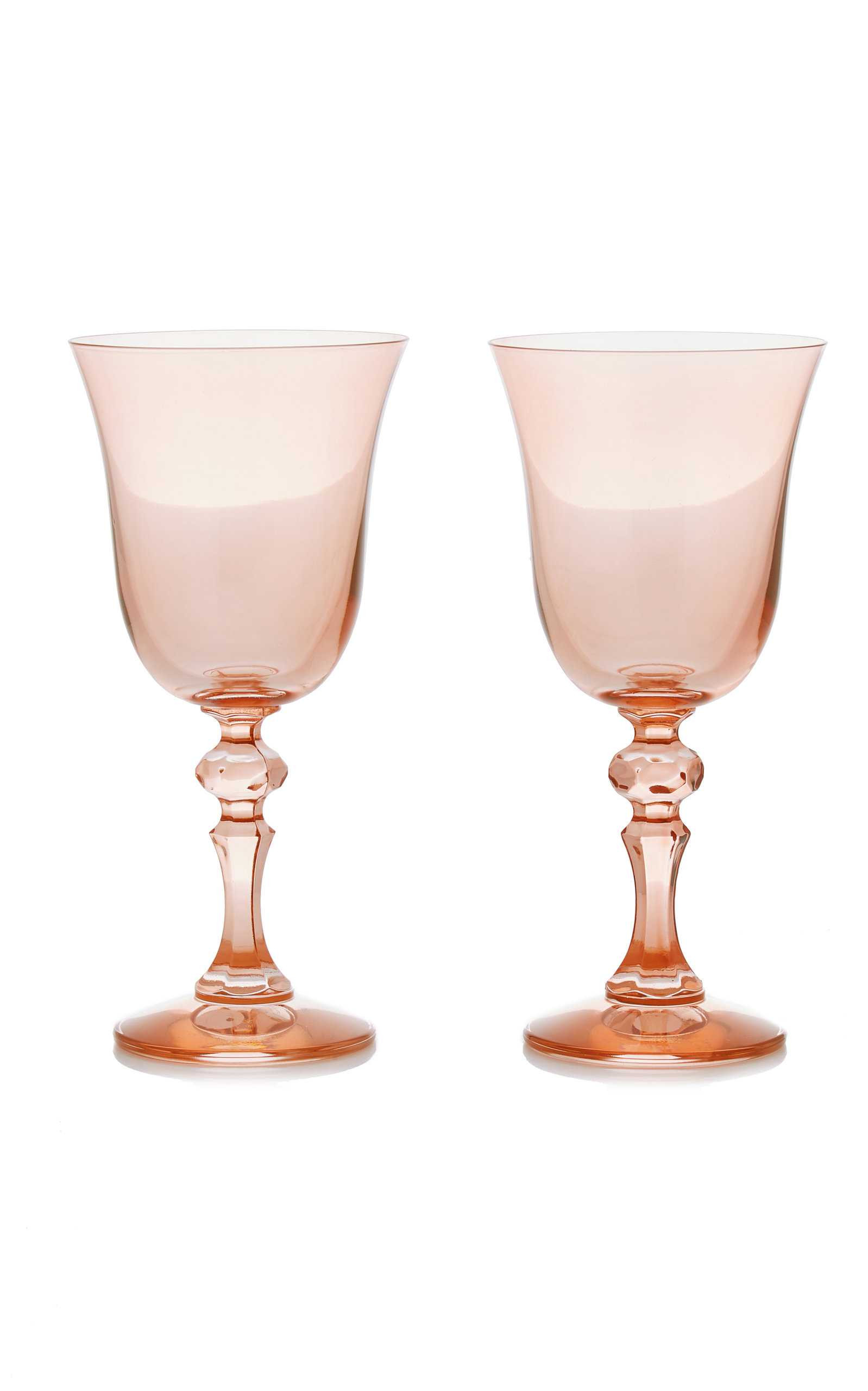Set-Of-Two Estelle Regal Glass Goblets | Moda Operandi (Global)