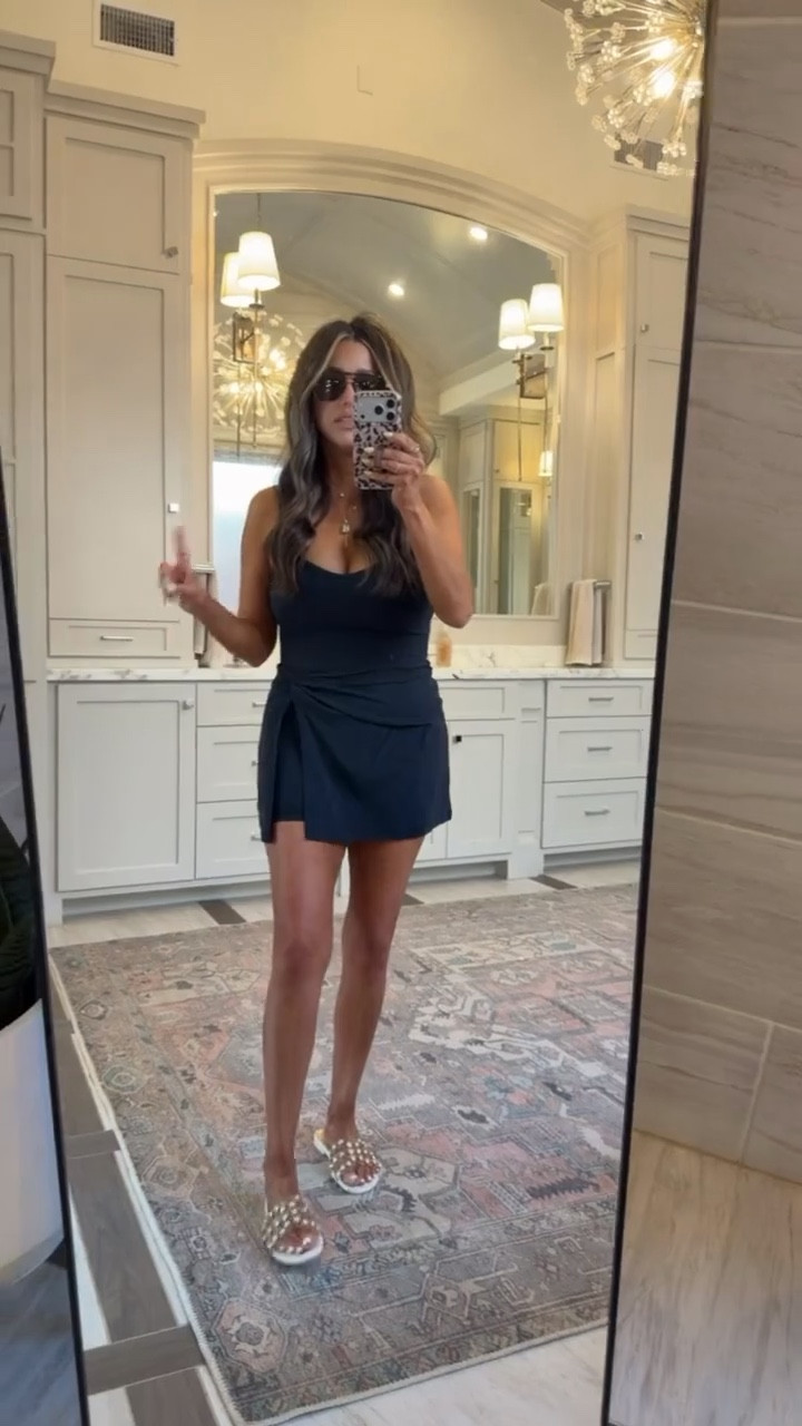 This athletic wrap dress is a must. I think I need it in every color!! 

Size small 

#LTKmomlife #LTKootd #LTKSeasonal