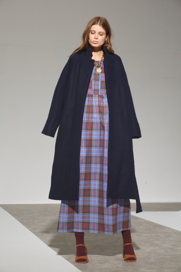 The Blue Tartan Manuela Dress | Modatrova