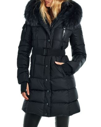 Infinity Down Coat with Shearling Trimmed Hood | Bloomingdale's (US)