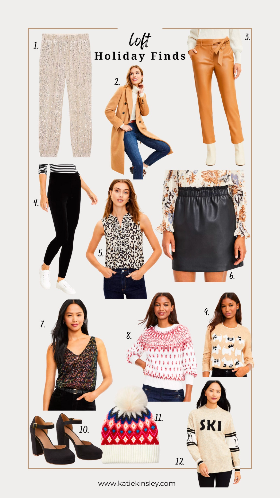 Currently shopping loft

Sequin pants, leather pants, ski sweater, black heels, black leggings, leather skirt, camel coat

#LTKHoliday #LTKshoecrush #LTKGiftGuide