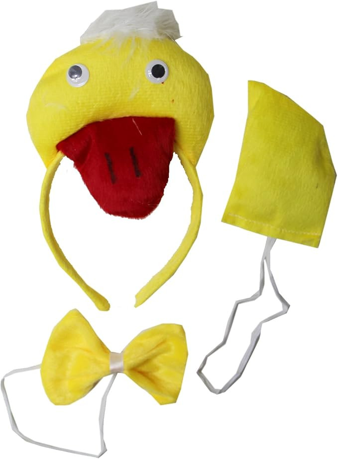 Kirei Sui Yellow Duck Headband Bowtie Tail 3pcs Costume | Amazon (US)