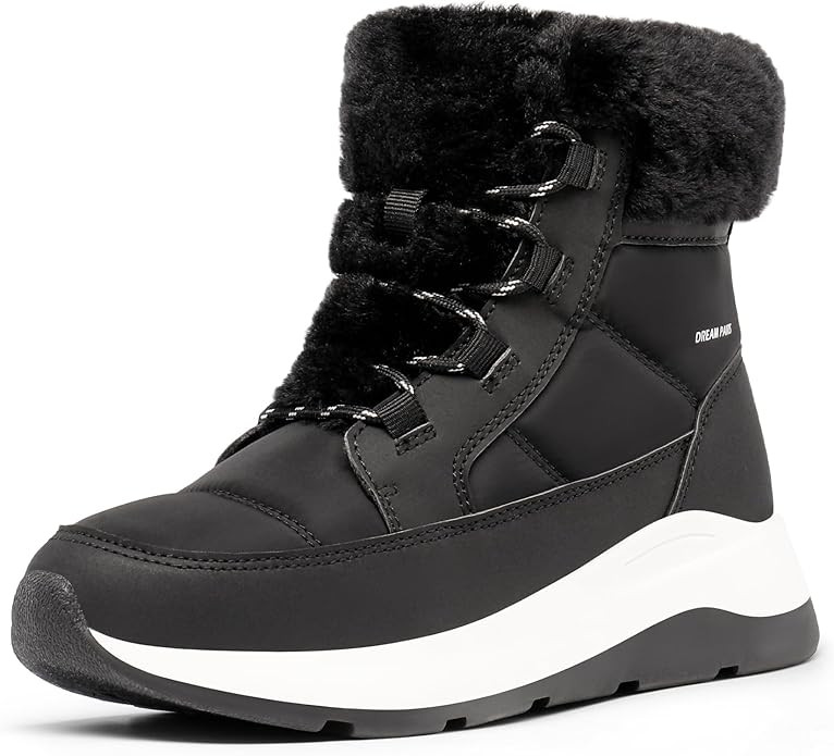 DREAM PAIRS Women's Winter Snow Boots, Faux Fur Waterproof Ankle Booties, Zaylee Ladies Comfortab... | Amazon (US)