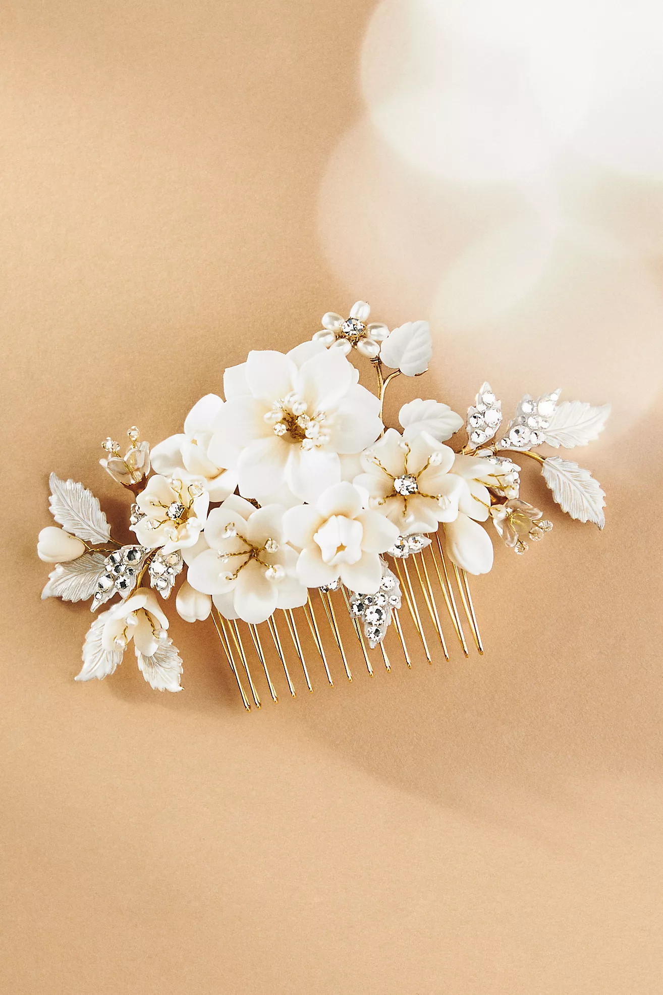 Twigs & Honey Creamy Floral Petite Garden Hair Comb | Anthropologie (US)