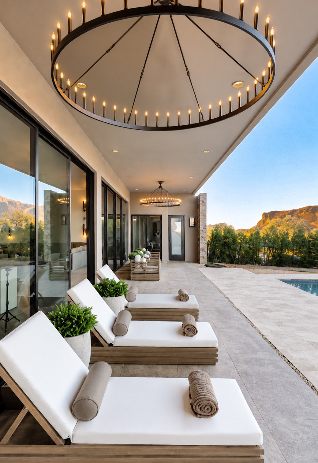 These Amazon Chandeliers and Wayfair Chaise Lounge chairs! 😍✨ Chandeliers Amazon.Wayfair Patio. Modern home. Outdoor decor. Patio furniture. Lounge chairs. Faux greenery. Faux plants. Chandeliers. Outdoor entertaining. Poolside. Pool towels 

Summerthompsonstyles

#LTKHome #LTKSaleAlert
