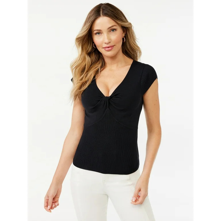 Sofia Jeans by Sofia Vergara Women's Twist Tee | Walmart (US)