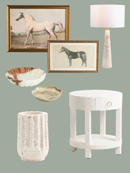 TJ Maxx home finds. I adore the equestrian art and scalloped bowls. 





Serena & Lily lookalike, designer, fluted vase, travertine, marble, table lamp, wall art, Marshall’s home goods 

#LTKfindsunder50 #LTKhome