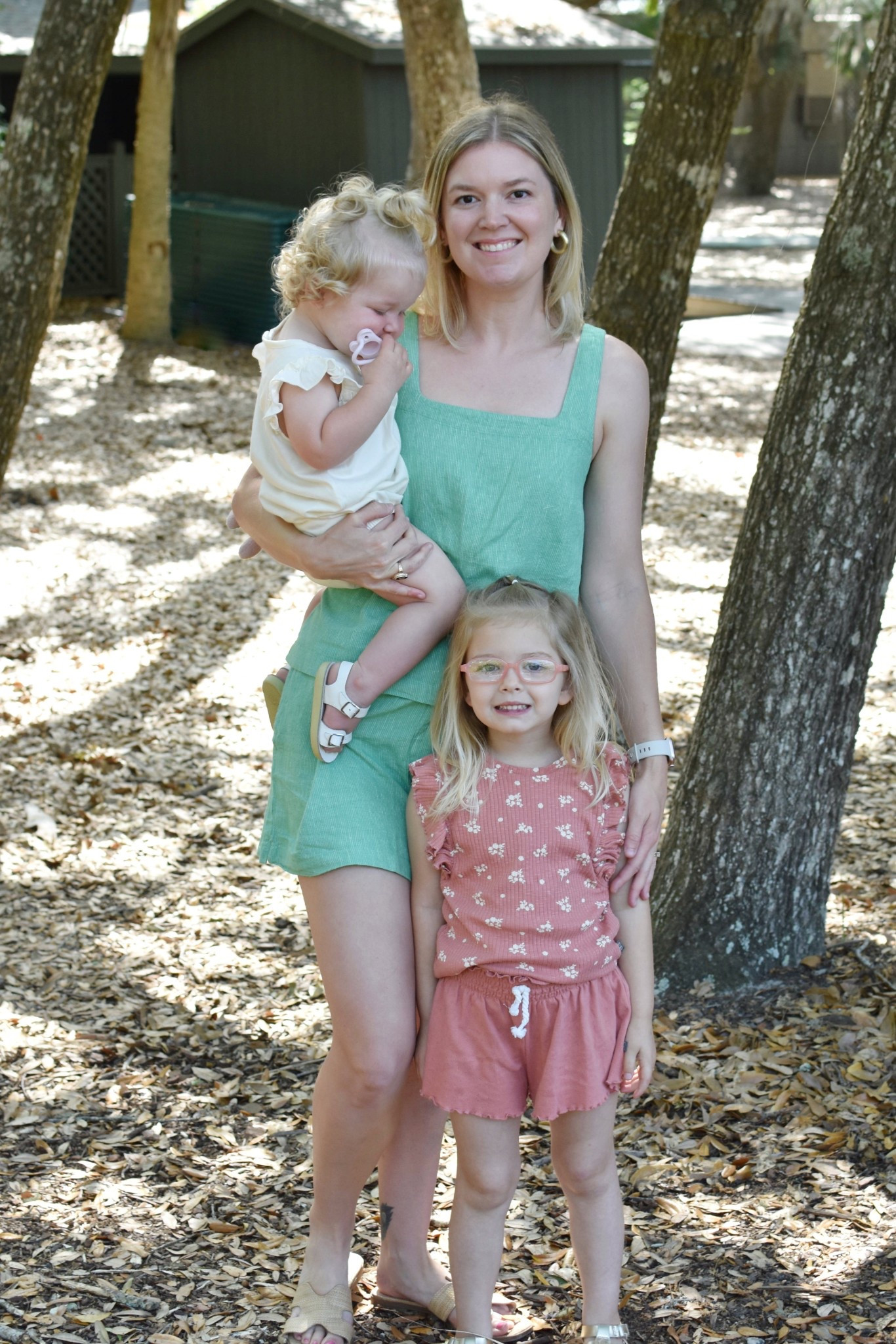 My sister in law gave me the cutest matching set for my birthday! I wore it for a walk to the cafe and it was so comfortable. The girls are wearing outfits from Walmart.

**linen top runs big! Size down one or two sizes.

#LTKTravel #LTKSeasonal #LTKKids