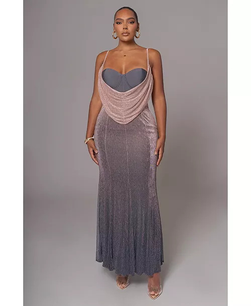 JLUXLABEL Women's Dusk Shimmery Nights Maxi Dress - Macy's | Macy's
