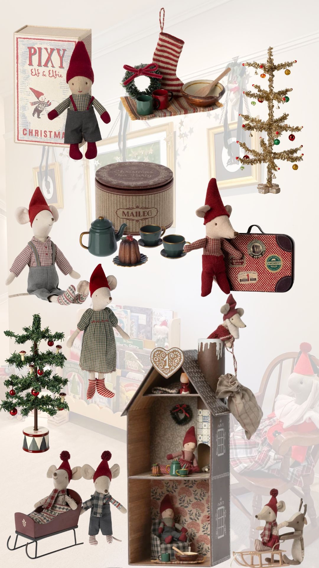 The sweetest little Christmas mice! 🐭 