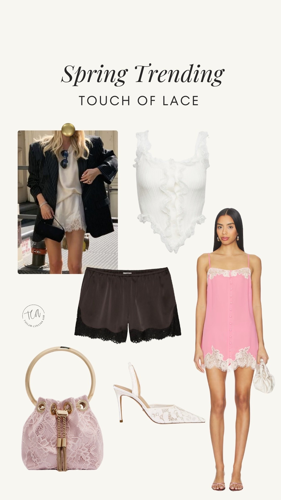 Lace trims are trending for spring! Here are a few of my favorites! 

#LTKootd #LTKgrwm #LTKSeasonal