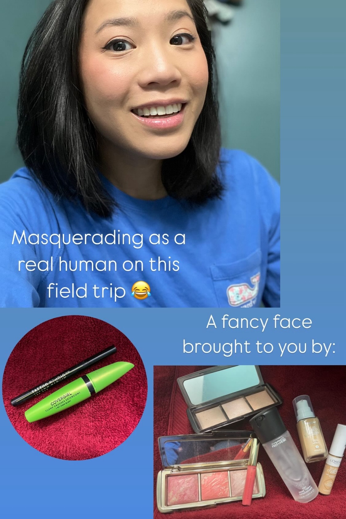 Easy to use makeup products. These are my current favorite and some “Holy Grail” things I simply can’t go without.

Light liquid foundation, concealer, mascara, liquid eyeliner, and hourglass highlighter and blush palettes, and a setting spray. Drugstore and high end products.

MAC, Hourglass, Maybelline, L’Oréal, CoverGirl, BeautyCounter

#LTKBeauty #LTKFindsUnder100