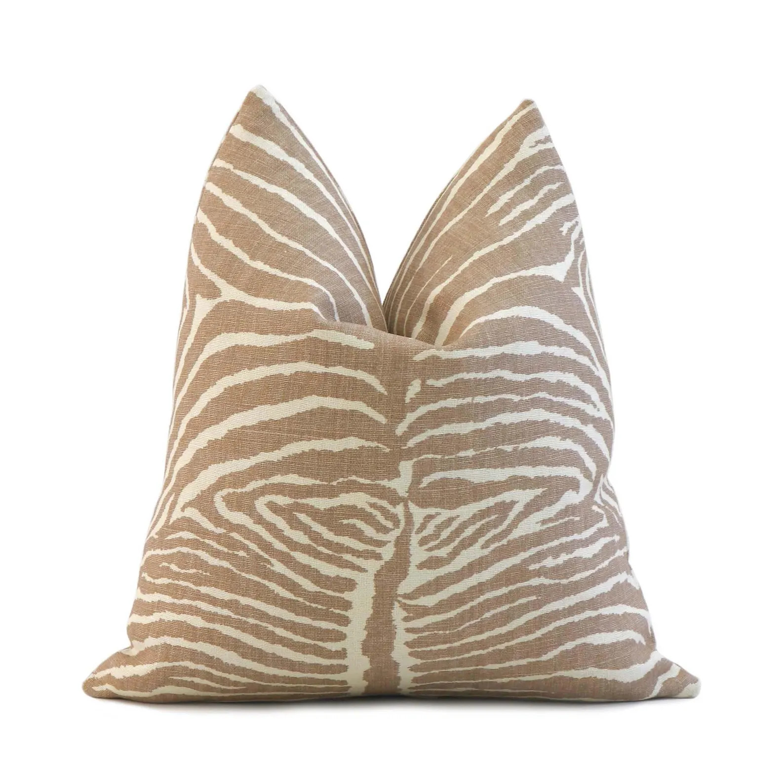 Brunschwig & Fils Le Zebre Linen Throw Pillow Cover in Beige Ivory, Luxury Designer Lumbar Cushio... | Etsy (US)