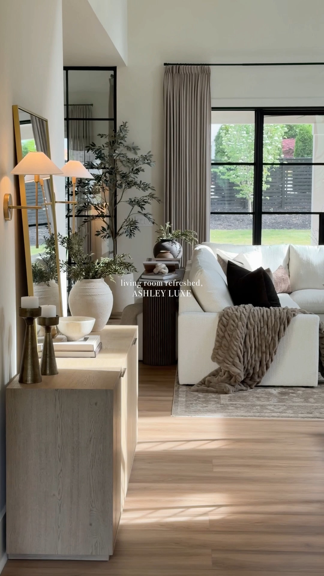 Gave the living room a little refresh and I am so obsessed with how it turned out 🤍 linked everything including my new Whitehaven sectional from the Ashley Luxe line 🔗

#LTKHome