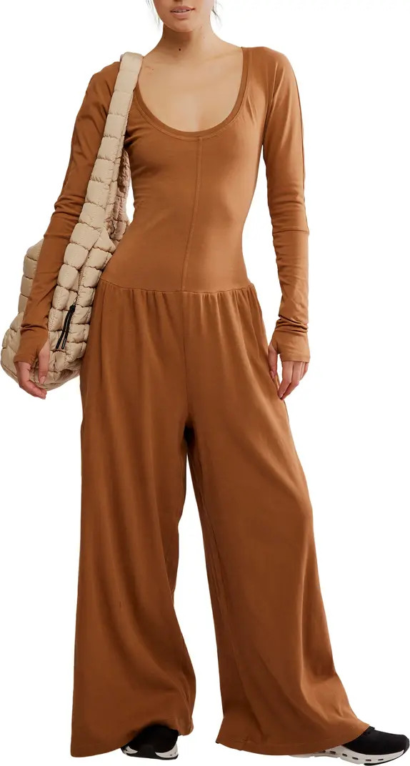FP Movement Hot Shot Wide Leg Long Sleeve Jumpsuit | Nordstrom Rack