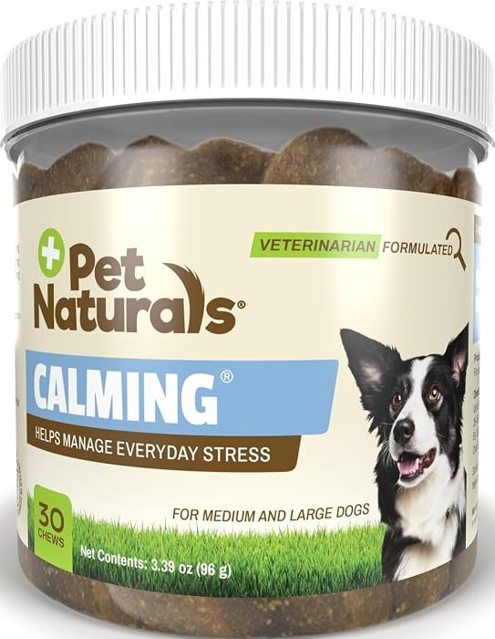 Pet Naturals Calming Chews for Medium and Large Dogs, Anxiety Relief with Gentle Ingredients for ... | Amazon (US)