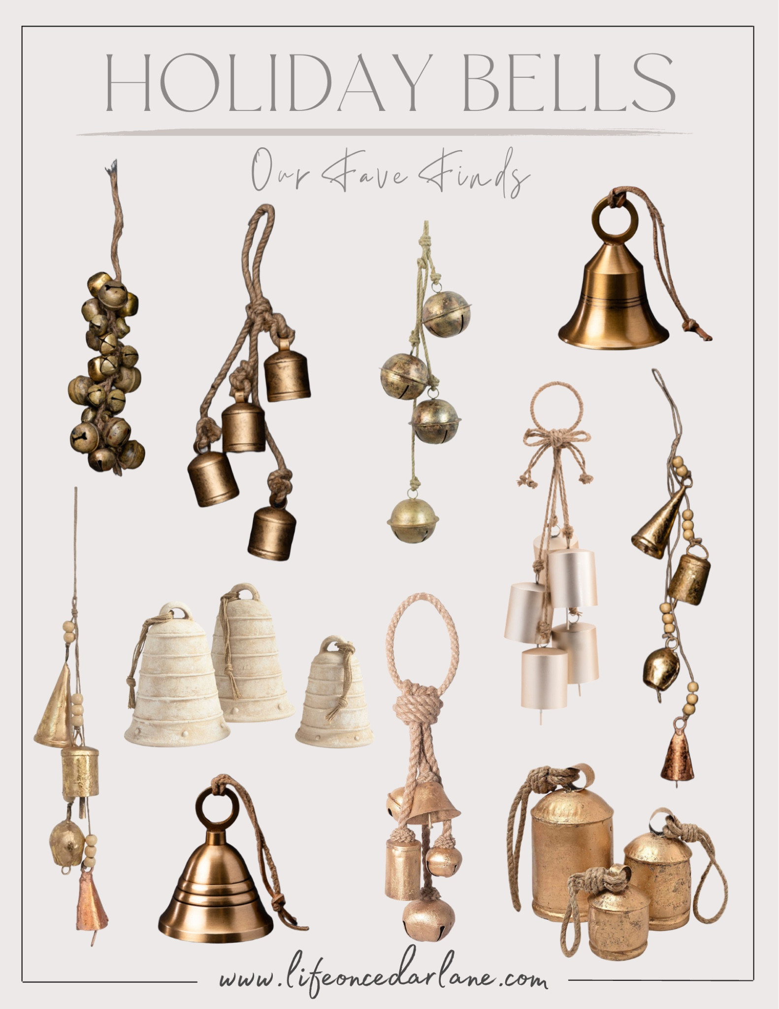 Holiday Bells - shop our fave finds! So many pretty & festive bells to decorate your home for the holidays! 

#LTKSeasonal #LTKHoliday #LTKhome
