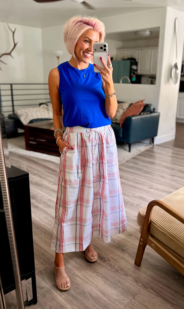 How cute would this outfit be for the 4th of July?? Top: XL (boys) // Skirt: Small // Shoes: TTS 

 #LTKootd #LTKSeasonal