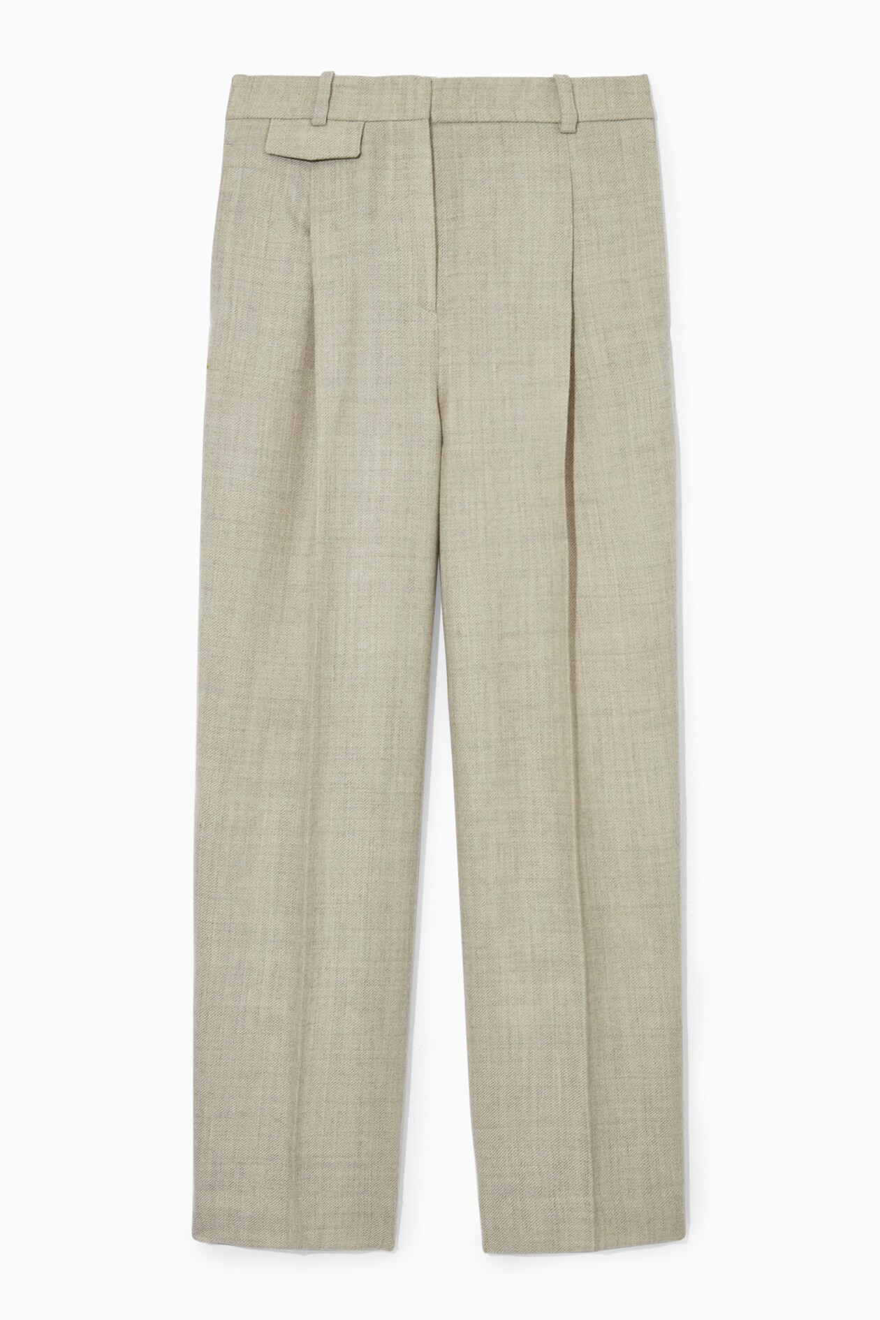 PLEATED WIDE-LEG WOOL PANTS | COS (EU)