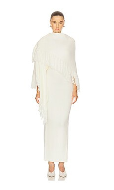 SELMACILEK Fringe Scarf in Ecru from Revolve.com | Revolve Clothing (Global)