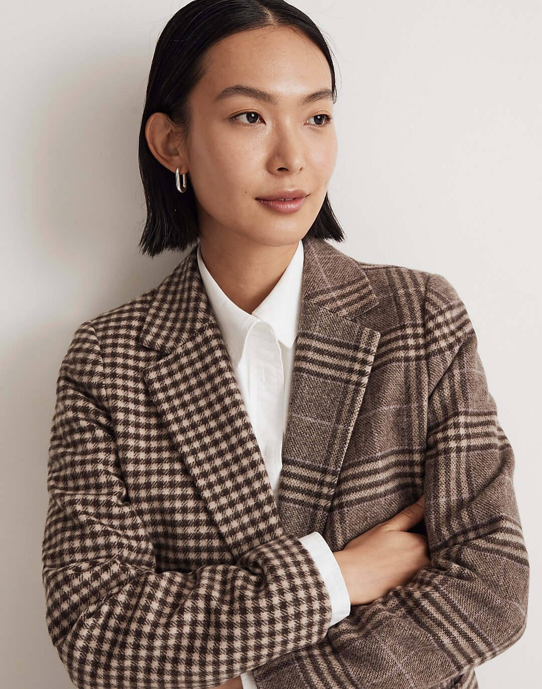 The Larsen Blazer in Mixed Plaid | Madewell