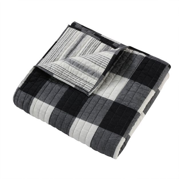 Camden Black Quilted Throw - Levtex Home | Target