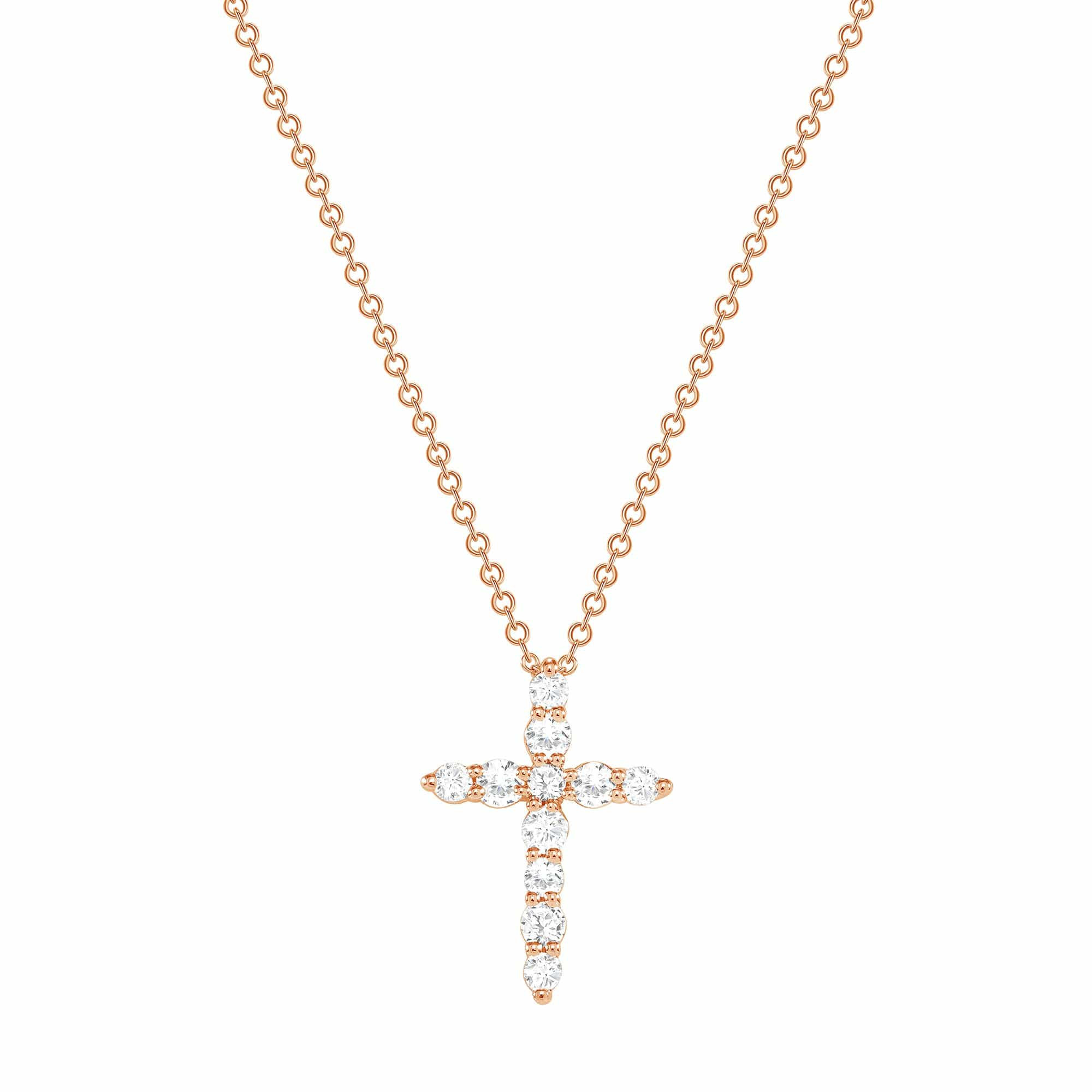 Classic Diamond Cross Necklace | Happy Jewelers