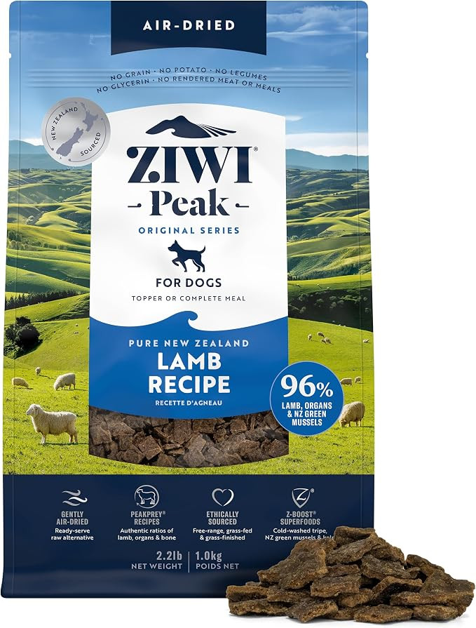 ZIWI Peak Air-Dried Dog Food – Lamb - All Natural, High Protein, Grain Free, Limited Ingredient... | Amazon (US)