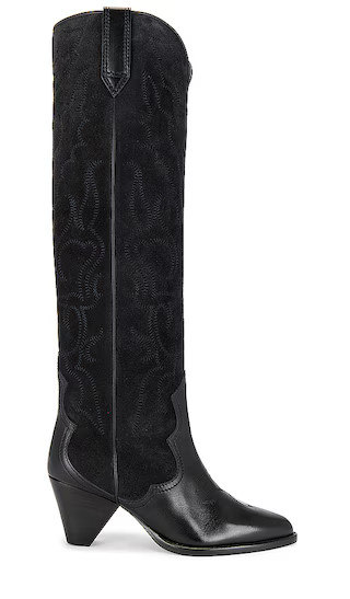 Liela Boot in Black & Faded Black | Revolve Clothing (Global)