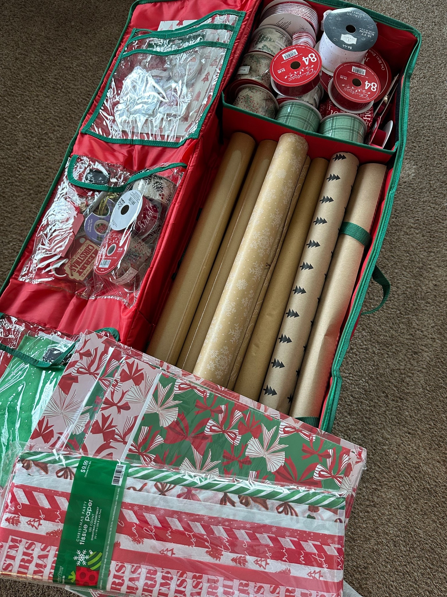 Christmas wrapping organizer 

#LTKHome #LTKHoliday