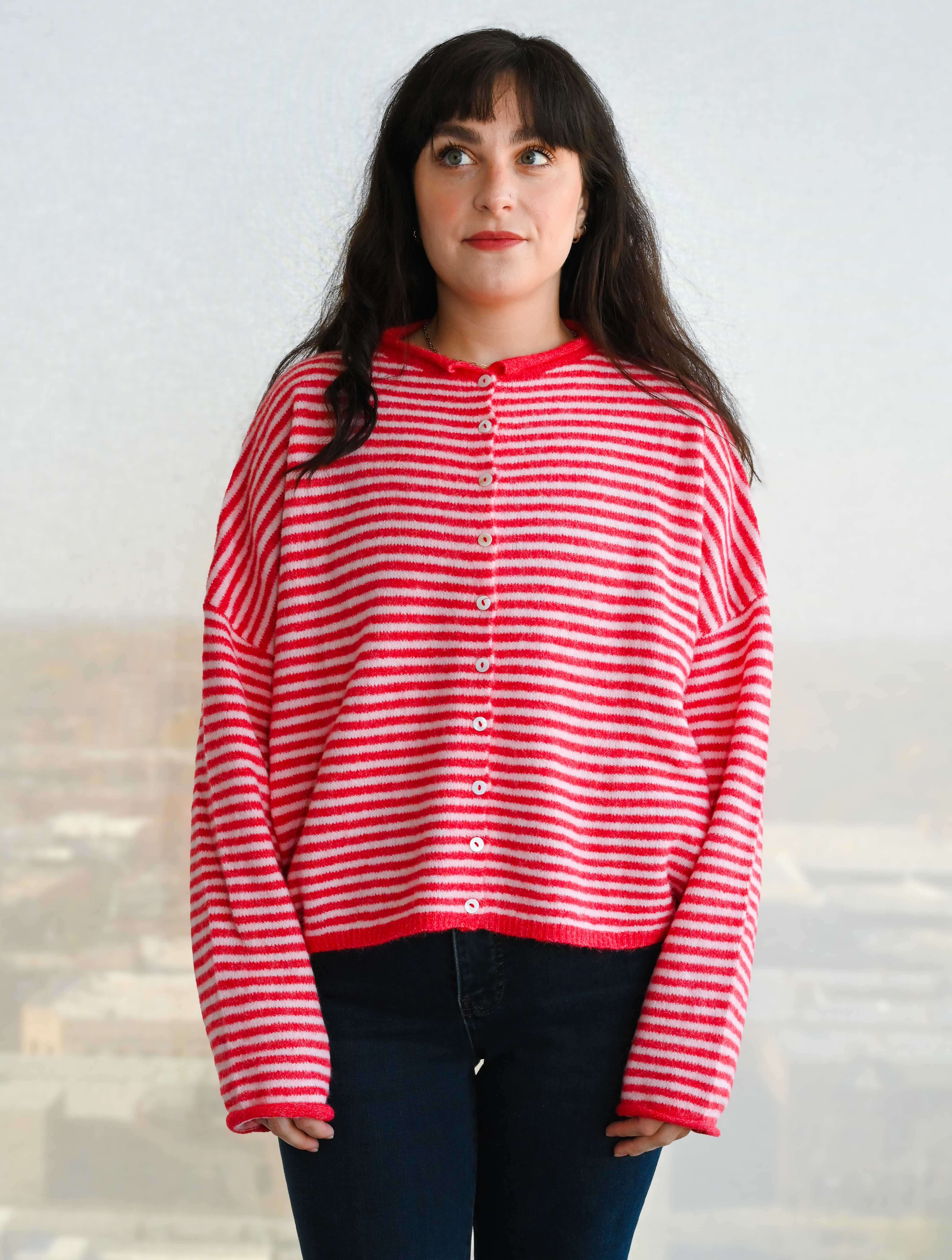 Piper Striped Cardigan | JAYNE