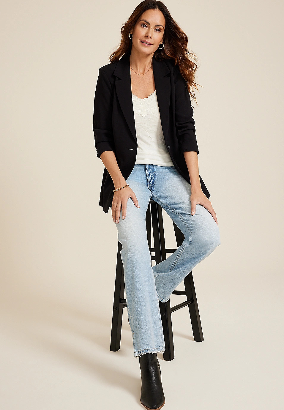 Lace Trim Crinkle Cami | Maurices