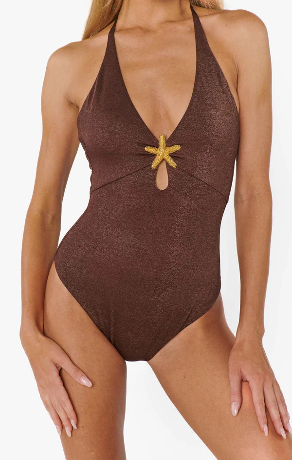 Corsica One Piece ~ Cinnamon Shimmer with Starfish | Show Me Your Mumu