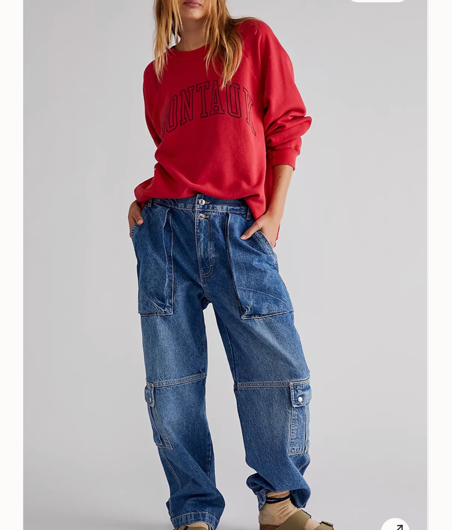 Cargo jeans baggy jeans free people #jeans #cargo 

#LTKsalealert #LTKSeasonal #LTKstyletip