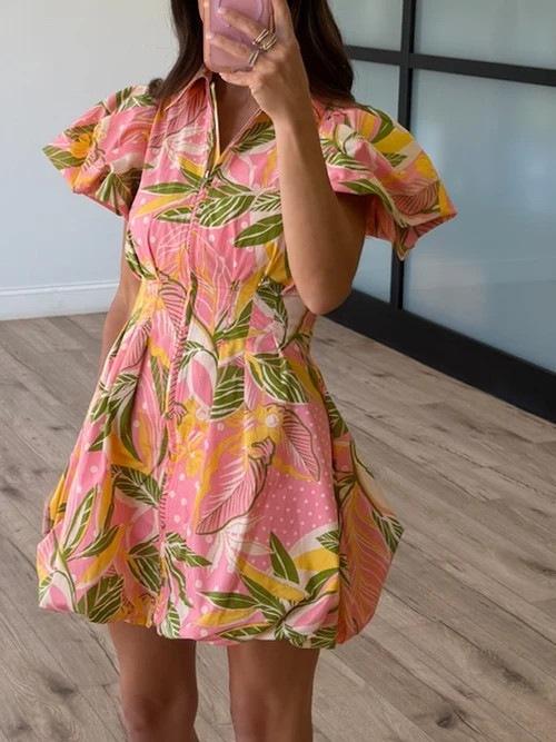 Pura Vida Bubble Hem Dress | Shop Talulah