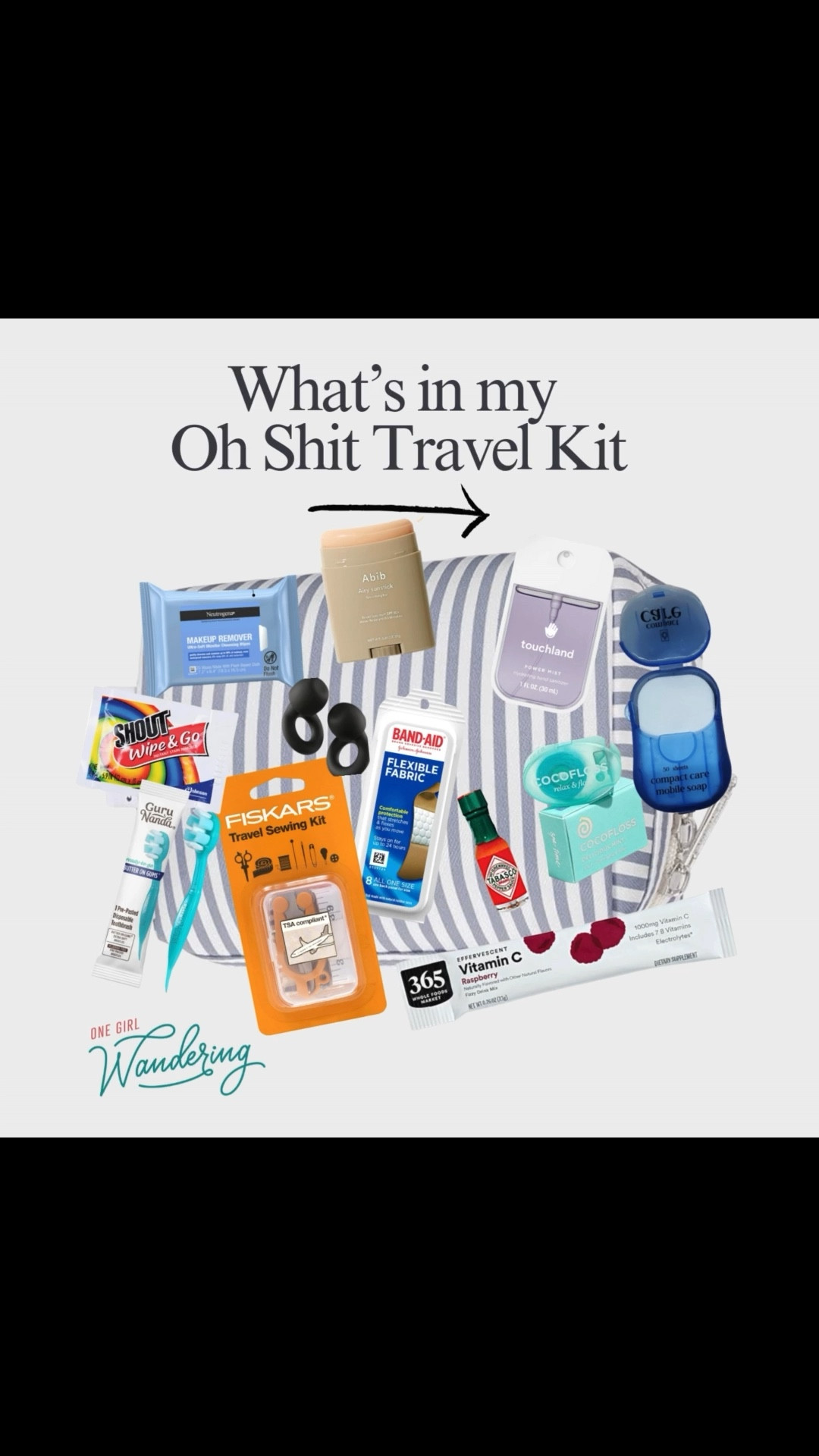 The one thing you’re probably NOT packing (but should be). 

I don’t go anywhere without my "Oh Shit Kit." It’s the most important thing in my daypack, and it’s saved my skin (and my sanity) more times than I can count. I’ve organized my entire baseline kit into categories—Hygiene, Health, Skincare, and even some "flavor" emergencies—so you can be prepared for anything the road throws at you.

Stop overpacking "just in case" and start packing the right things. I’ve put together a full guide of my favorite products and essentials so you can wander with confidence.

#LTKTravel