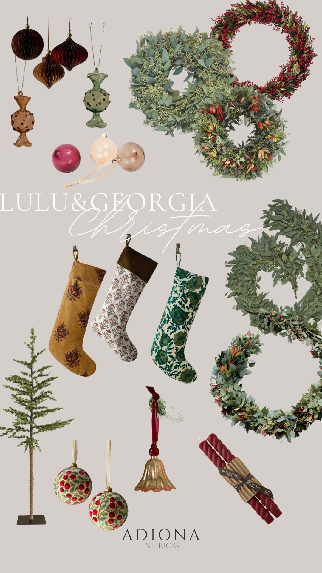 Lulu and Georgia Christmas Decor

Holiday decor, Christmas ornaments, Christmas wreath, holiday garland, faux garland, stockings, Christmas stockings, faux Christmas tree, taper candles


#LTKHome #LTKSeasonal #LTKHoliday