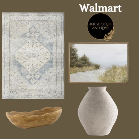 Vase, area rug, wall art, wooden bowl, Walmart finds

#LTKHome #LTKFindsUnder50 #LTKStyleTip
