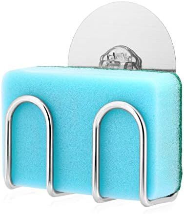 Sponge Holder for Kitchen Sink Bogeer Adhesive Sink Sponge Holder, Quick Drying, Reusable Adhesiv... | Amazon (US)