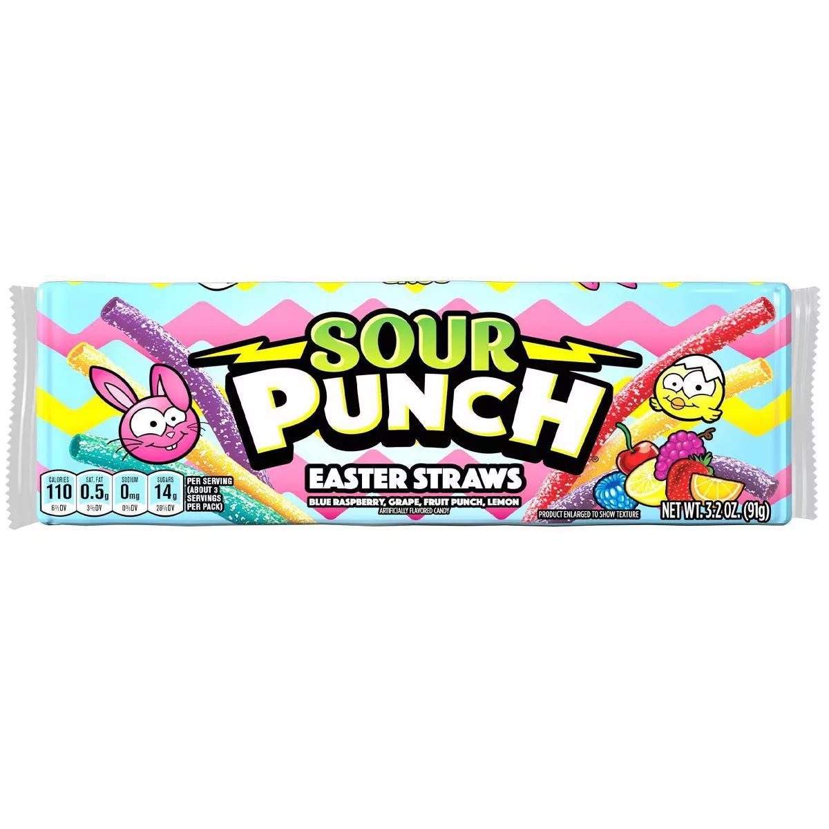 Sour Punch Easter Straws Tray - 3.2oz | Target